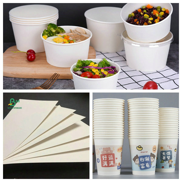 Il commestibile 260 + 15PE ha ricoperto il cartone bianco di Cupstock per la tazza di caffè