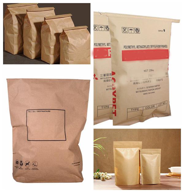 L'alto cemento della carta kraft di sacco di porosità 80gsm Brown Kraft insacca di carta