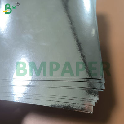 Carta di cartone a specchio di foglio d'argento fogli di carta metallica unilaterale