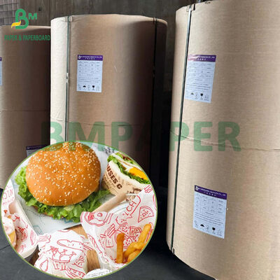 Carta per hamburger bianca per uso alimentare, anti-grasso, rotoli jumbo, kit 4, kit 5