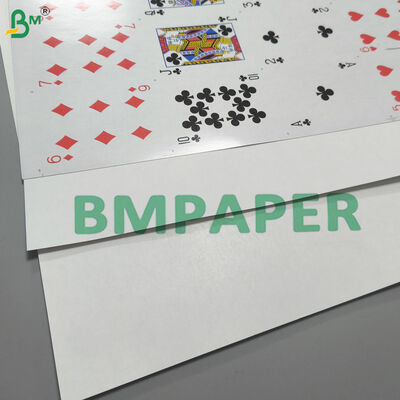 Cartoncino per carte da gioco 310gsm Linen Embossed con anima blu, non trasparente, per carte da poker di alta gamma