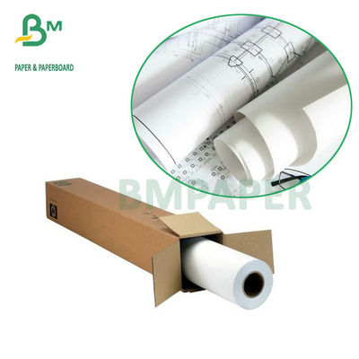 Ampia carta di tracciatore non rivestita di Rolls 20# del legame di formato cad 24" x 150'