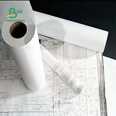 Ampia carta di tracciatore non rivestita di Rolls 20# del legame di formato cad 24" x 150'
