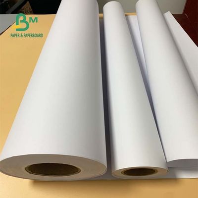 36&quot; rotolo 2&quot; di Jet Bond Paper Uncoated cad dell'inchiostro di x 300ft 20lb Senza legno il centro