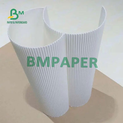 2 strati del cartone ondulato bianco E scanalano densamente f la flauto 1mm 1.2mm 1.5mm 1.6mm