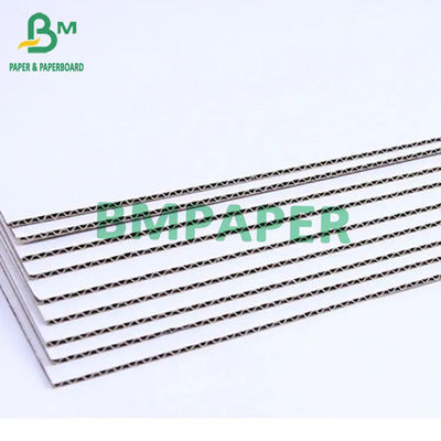 2 strati del cartone ondulato bianco E scanalano densamente f la flauto 1mm 1.2mm 1.5mm 1.6mm