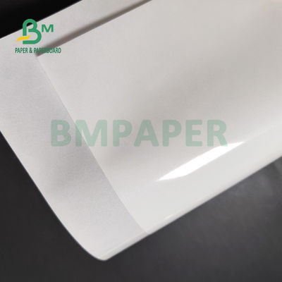 Autoadesivo adesivo bianco lucido 75gsm di carta 80gsm per il rivestimento fuso laterale del supermercato uno