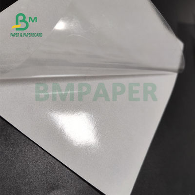 Autoadesivo adesivo bianco lucido 75gsm di carta 80gsm per il rivestimento fuso laterale del supermercato uno