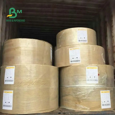 Il bordo della fodera di Oilproof Brown Kraft, PE la carta patinata Rolls per lo spostamento di alimento 70gsm 80gsm 90gsm