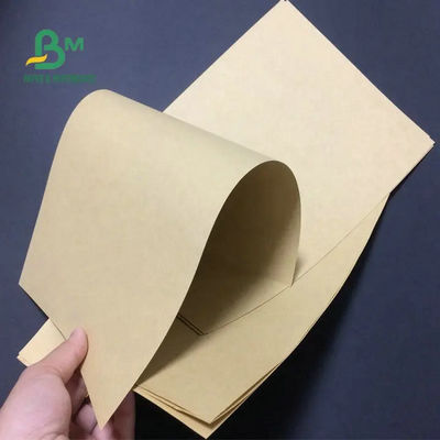 Il bordo della fodera di Oilproof Brown Kraft, PE la carta patinata Rolls per lo spostamento di alimento 70gsm 80gsm 90gsm