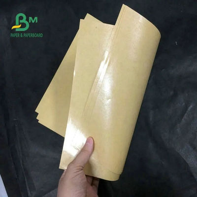 Il bordo della fodera di Oilproof Brown Kraft, PE la carta patinata Rolls per lo spostamento di alimento 70gsm 80gsm 90gsm