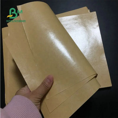 Il bordo della fodera di Oilproof Brown Kraft, PE la carta patinata Rolls per lo spostamento di alimento 70gsm 80gsm 90gsm
