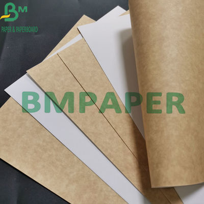 Bianco di carta kraft del commestibile della polpa 325gsm del vergine ricoperto di Brown indietro