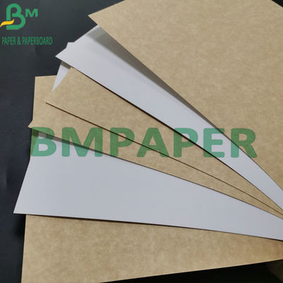 Bianco di carta kraft del commestibile della polpa 325gsm del vergine ricoperto di Brown indietro