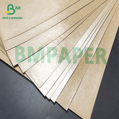 Bordo rivestito materiale Brown naturale della carta kraft della scatola asportabile poli