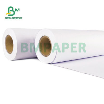 carta di tracciatore non rivestita del getto di inchiostro di 20lb cad per i piani di ingegneria 24&quot; 36&quot; X 150'
