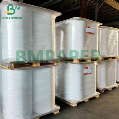 Alimento 24gsm sicuro Straw Wrap Paper White Color 27mm x 6000 metri di Rolls