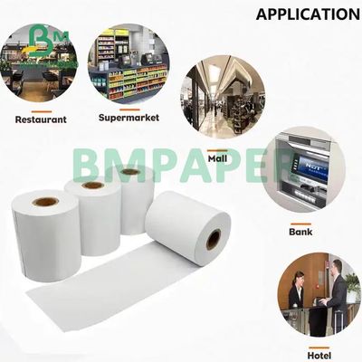 Rotolo di carta termica per stampante per macchine ATM da 65 gsm per supermercato 80 x 80 mm
