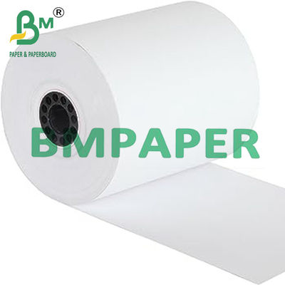 ricevuta termica Rolls di carta del nero dell'impressione di 55gsm 48gsm per il registratore di cassa