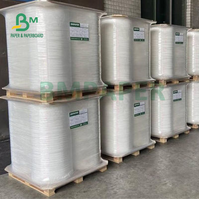 bianco Kraft Straw Wrapping Paper Roll di 24gsm 28gsm 25mm 26.5mm concimabili