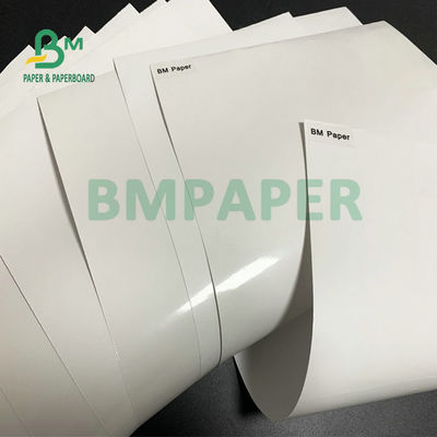 La colata bianca eccellente di lucentezza 80gsm il rotolo enorme di carta patinata 1020mm 1365mm