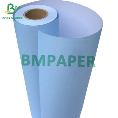 Carta da stampante a getto d'inchiostro da 80 grammi, disegni su un lato blu, su un lato bianco, 880 mm x 50 m 100 m 150 m &quot;Roll Core 2&quot;