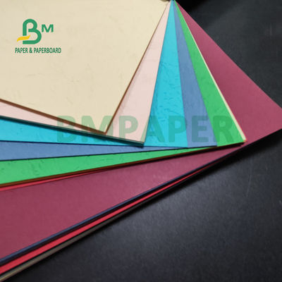 110 gm 150 gm Copertina di carta a texture multicolore per libro da incollare 72 x 102 cm