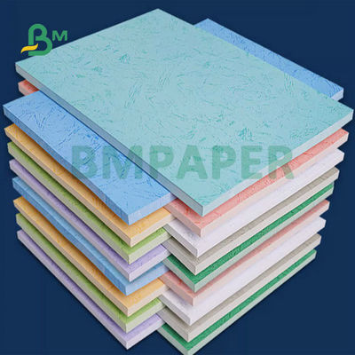 Verde Blu Rosso 230gm 260gm Pelle Tessitura carta in rilievo per copertine di libri 31x43 pollici