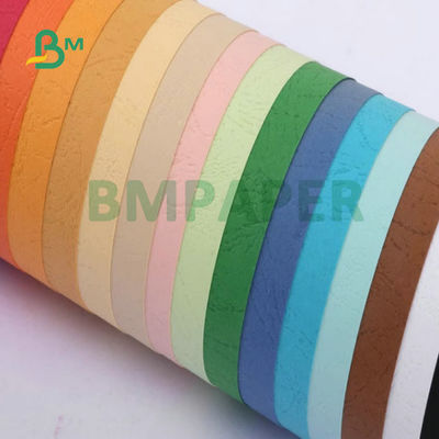 Verde Blu Rosso 230gm 260gm Pelle Tessitura carta in rilievo per copertine di libri 31x43 pollici