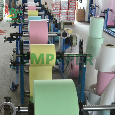50 - 60g NCR Roll Carbonless Copy Paper CF CFB CB Paper 240mm 610mm 860mm Larghezza