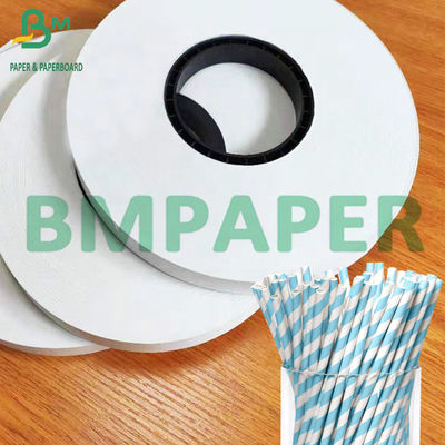 24g 28g Biodegradabile carta colorata di paglia da bere imballaggio carta kraft rotolo
