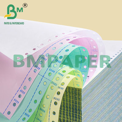 8.5 x 11 pollici Bianco Rosa NCR Carta di copia senza carbonio per stampanti a matrice a punti
