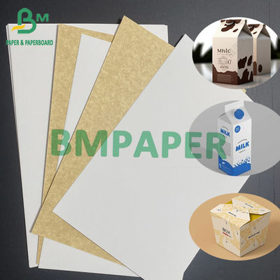 200 gr di cartone bianco di cartone kraft retro assettico per imballaggio liquido frigorifero carta da imballaggio per bevande larghezza 1080 mm
