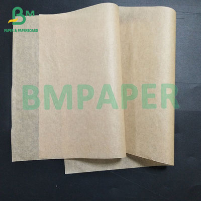 Carta marrone resistente all' olio e impermeabile per alimenti Dimensioni personalizzabili resistente all' olio 33 / 35 / 38 / 40 / 50g