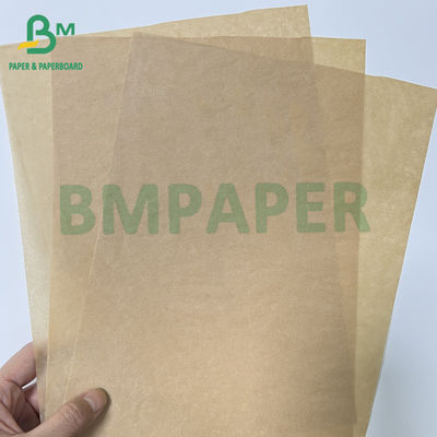 40 gm 60 gm carta da imballaggio marrone non sbiancata a prova di olio per snack alimentari