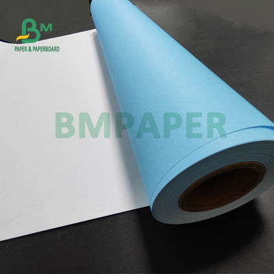 80gr carta blu rotolo bianco retro per CAD disegno ingegneristico 880mm x 150m 3' core