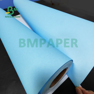 80gr carta blu rotolo bianco retro per CAD disegno ingegneristico 880mm x 150m 3' core