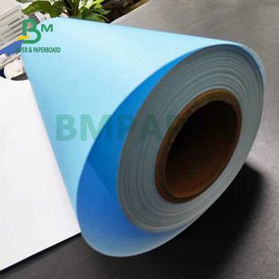 80gr carta blu rotolo bianco retro per CAD disegno ingegneristico 880mm x 150m 3' core