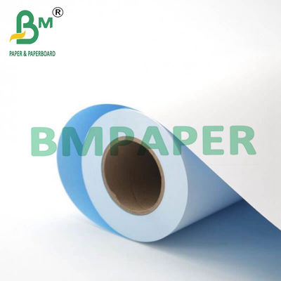 80g 24" x 150ft carta blu con fondo bianco per disegni di ingegneria