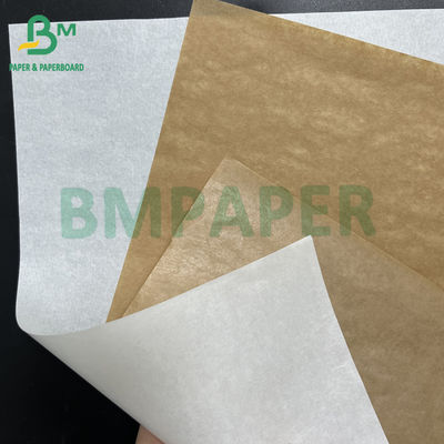 40 gsm + 10 gsm PE Carta da imballaggio di zucchero marrone bianco non sbiancato Rollo di carta da macellaio