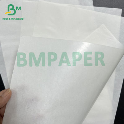 45 gsm + 10 gsm Carta da imballaggio per hamburger bianca rivestita in PE lucido da un lato Carta da macellaio