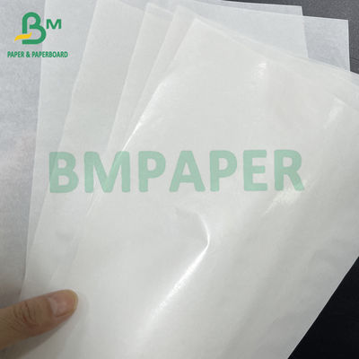 45 gsm + 10 gsm Carta da imballaggio per hamburger bianca rivestita in PE lucido da un lato Carta da macellaio