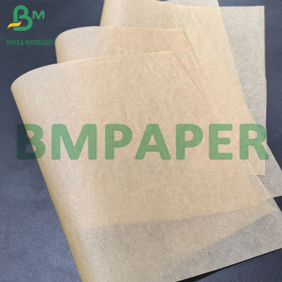 35 gm Single Side Glossy MG Golden Brown Ribbed Kraft Paper Roll Per Imballaggio