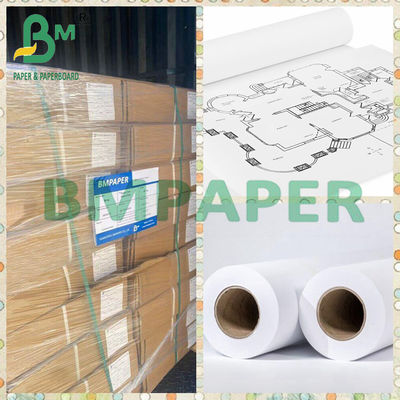 24&quot; x 150ft 20lb White Bond Paper CAD Inkjet Rolls per disegni di ingegneria