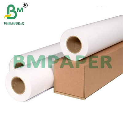 24&quot; 36&quot; X 500ft 80g Plotter Paper Roll 2&quot; Core per stampanti a getto d'inchiostro