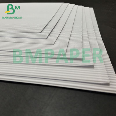 120 +120 GSM 1MM Spessori Bianco Biostrato E ondulato a due strati per custodia cosmetica