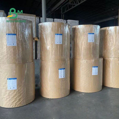 Acque resistenti 250gm + 15g PE rivestito Kraft Paper Roll per coppe usa e getta 770mm