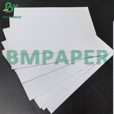1.5mm 2.5mm 3 strati di cartone bianco ondulato imballaggio fogli di cartone sbiancato