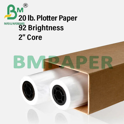 24&quot; x 150ft 2&quot; Core 20lb carta di tracciato per disegno CAD 5 rotoli / cassa