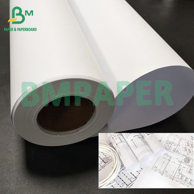 610mm*150mm Core 3 Inch White Engineering CAD Plotter Paper 24  36